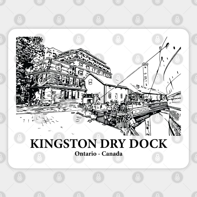 Kingston Dry Dock - Ontario Magnet by Lakeric